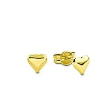 Maße ca. 0,5 cm x 0,5 cm Amor Ohrstecker für Damen, Gold 585, Herz