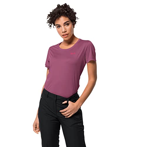 Jack Wolfskin Damen Tech W T Shirt, Violet Quartz, M EU – Ansicht 1