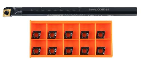 Barre d'alésage droite SCLCR 1/5,1x17,8 cm avec 10 inserts CCMT P252-s403ins - 3