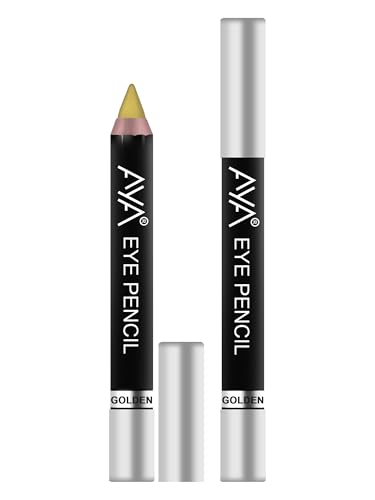 Image of AYA Eye Pencil For Kajal /Eye Liner - Golden 2.8g | Glides Smoothly | Creamy smooth formula | Light weight