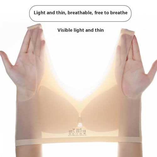 2PC Strawmeans Bras, Strawmeans Ultra-Thin Ice Silk Lifting Bra, Lightweight Seamless Wireless Support Bra2