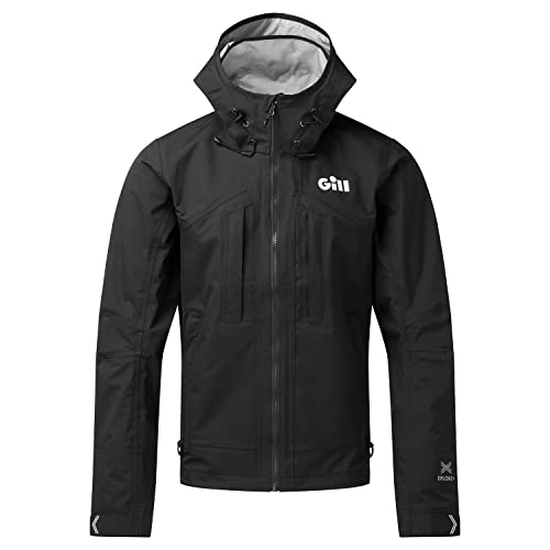 Gill Apex Pro-X Mens Fishing Jacket - Fully Taped, Waterproof and Stain Repellent (Black)