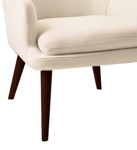 Image of Lakdi The Furniture Premium Wingback Accent Chair for Living Room with Upholstered Fabric, Tufted Back Rest & Soft Padded Seating | 5 Years Warranty | Free Assembly - 15185139