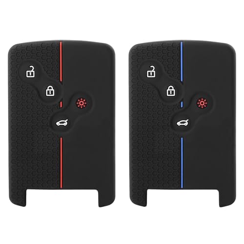 Etui Carte pour Renault, 2 Pièces Coque Carte pour Renault, Accessoires pour Clio 4, Protection Coque Clé pour Renault Clio, Coque de Clé pour Renault,...