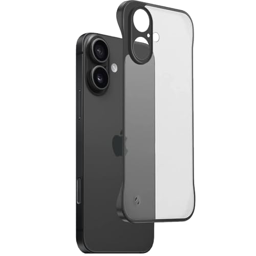 Image of Compatible Case Apple iPhone 17 | Back Cover Case | Stylish Frameless Matte Hard Back Skin | Soft TPU Shock Proof Bumper Back Cover Case for Apple iPhone 17 (Black)
