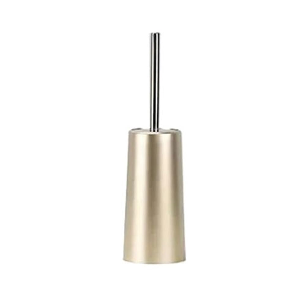 Toilet Brush Toilet Brush Kit Floor Standing with Holder Household Bath Accessories(Gold)