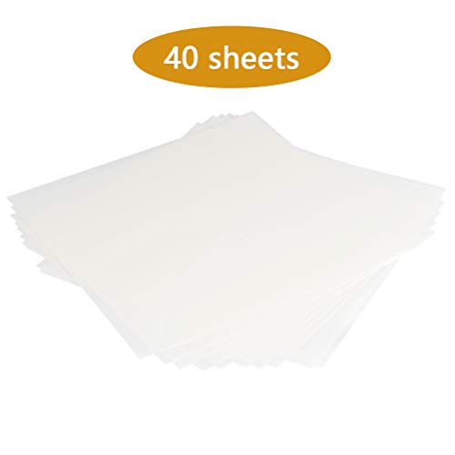 ATPWONZ 40Pcs Blank Stencil Sheets 12 x 12 inch 4 Mil Thickness Square Stencil Paper for Cricut Silhouette Machines
