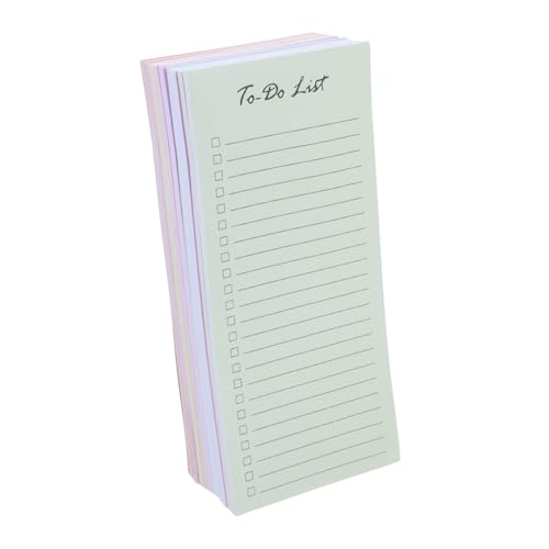 Abaodam 10個 ページ付きカラーブロック付箋ノート 付箋メモパッド 粘着式やることリスト 学校 オフィス用再利用可能な カラー手帳プランナ