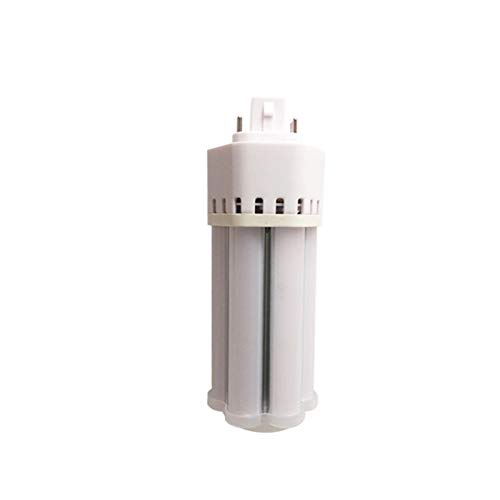 BINGNU Bombilla LED de maíz Atenuación De Alta Luz Del Grano De Maíz De Luz 360 LED Plug 12W GX24 4-pin Lámpara Línea Corta Cabeza Con para el almacén del garaje del hogar(Bianco,230V6000K)