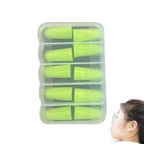 睡眠用耳栓、5ペアの静かな耳栓、再利用可能な成形可能なノイズキャンセリング耳栓、睡眠用ノイズキャンセリング耳栓, 多機能スポンジ耳栓、睡眠、集中力、旅行、騒音過敏症用のノイズ低減耳栓