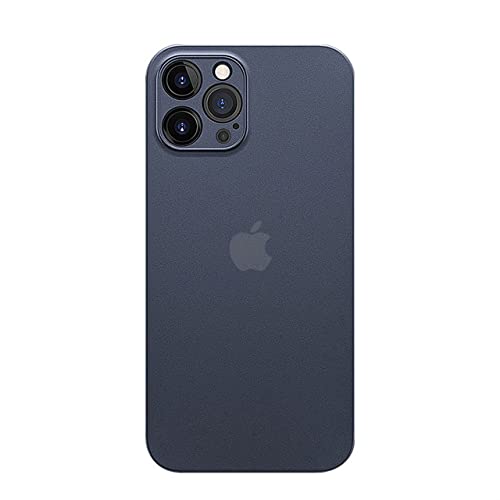 Coque iPhone 13 Pro ultra mince transparente bleu marine coque arrière rigide PP
