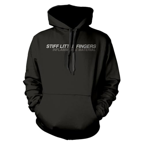 Sweat à capuche Stiff Little Fingers imprimé durable taille S avec poche kangourou