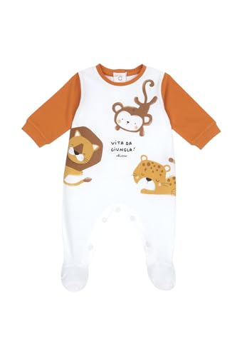 Chicco, Tutina Neonato, Tutina in Morbido e Leggero Cotone, con Comoda Apertura sulla Schiena ed Entrogamba, Ideale per Primavera e Autunno, Designed in Italy, Abbigliamento Neonato 0-24 Mesi