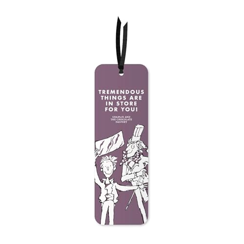 Questo segnalibro presenta la citazione ispiratrice di Charlie and the Chocolate Factory; 