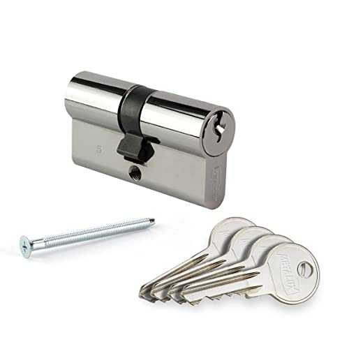Metalux Cylindre de serrure PM2-30x30 Panneton court pour porte ou portail à faible section