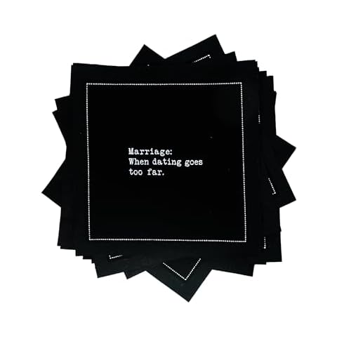 Five Star Napkins Black Cotton Cocktail Napkins Cover