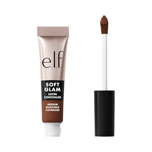 Image of e.l.f. Soft Glam Satin Concealer, Medium Coverage For Blemishes & Under-Eye, Crease-Resistant, Long Lasting, Vegan & Cruelty-Free, 52 Deep Cool