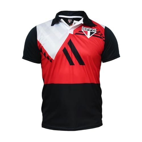 Camisa São Paulo Retrô 1992 Mundial Goleiro - Masculino Tamanho:M;Cor:Vermelho/Preto/Branco