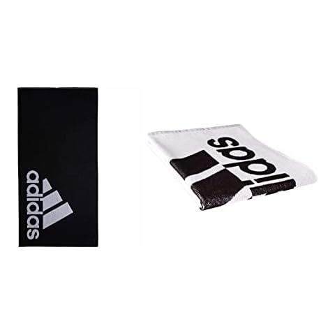 adidas Erwachsene Towel L Handtuch, Black/White, 0 Cover