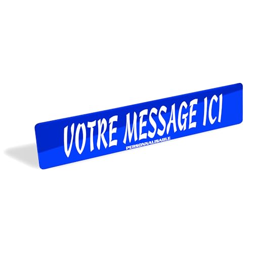 Cache Plaque Voiture Personnalisée - Message personnalisée Voiture, Plaque Immatriculation personnalisée, plaque prénom camion, Décorative 52x11 cm