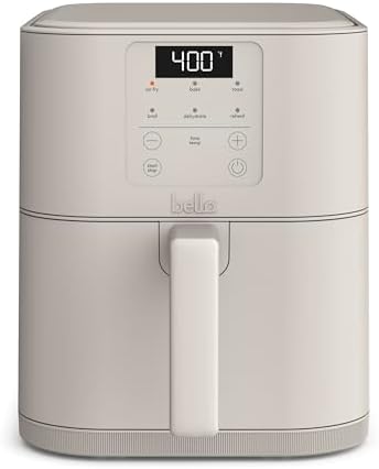 bella 6 Qt Slim Air Fryer, Fits-anywhere™ Kitchenware, EverGood™ ...