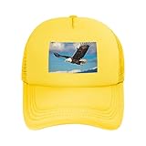 flying eagle roller skates Público objetivo: unisex Gorra de béisbol Flying Eagle de malla para adultos, para camionero, béisbol, golf, deportes al aire libre, correr, clásica, amarillo, Talla única