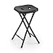 GEDY Tabouret de Salle de Bain refermable, Dimensions et Poids : 46,5 x 26 x 28 cm & 1,156 kg, Tabouret Pliable en métal et résine, Finition Noire, Design R&S Gedy, 2 Ans de Garantie