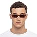 Le Specs Outta Love Sunglasses - Vintage Tort, Oval, Unisex, Micro 90s Sleek Style