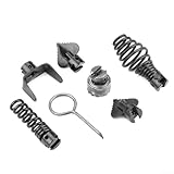 Filteilect 7-teiliges Abflussreiniger-Fräser-Set mit 16 mm Federverbinder, Manganstahl-Werkzeugköpfe für Abflussreinigungsgeräte (SKU)