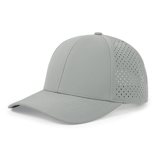 Image of Quick Dry Baseball Cap Curved Brim Mesh Snapback Hat for Men Women