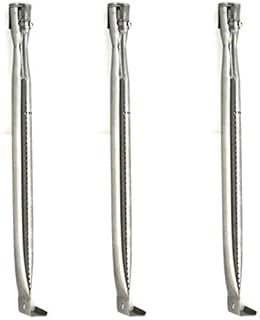 Stainless Steel Replacement Burner for Patio Range, North American Outdoors, Grill Chef, Kenmore, Grand Hall CG8400, XH1510, SS525-B, 141.16655900, CG108ALP Gas Models 3-Pack