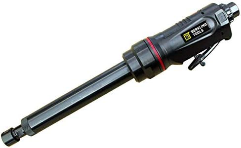 BT 6321-7 | 7" Extra Long Extension 1/4“ Straight Air Die Grinder, Professional Grade Heavy Duty Variable High Speed (Straight, 7" Extension)