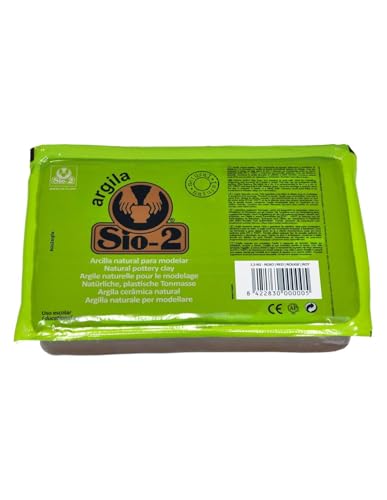 Sio-2 Argilla - Arcilla para cerámica (1,5 kg), color blanco