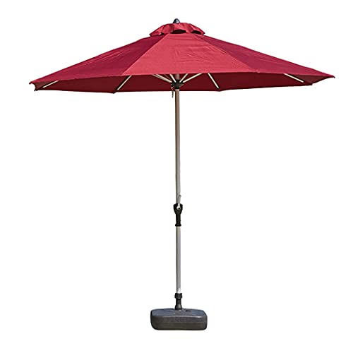 Parasol extérieur rouge pour éliminer l'éblouissement du soleil