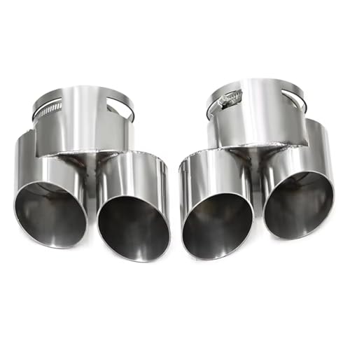 Punta de escape de acero inoxidable estilo quad para silenciador de coche