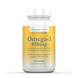 Greens First Omega-3 Optimize Daily Supplement – Ultra-Pure, Potent Marine Oil - for Heart, Brain & Joint Health - High EPA/DHA - Immune Support - 850mg (120 Softgels)