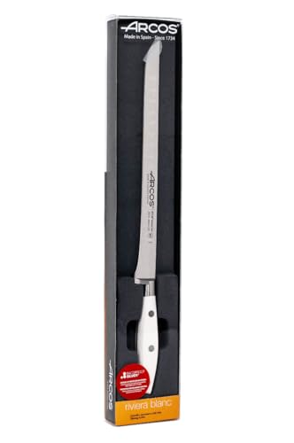 Couteau à jambon Arcos Riviera blanc de 250 mm en acier Nitrum - 7