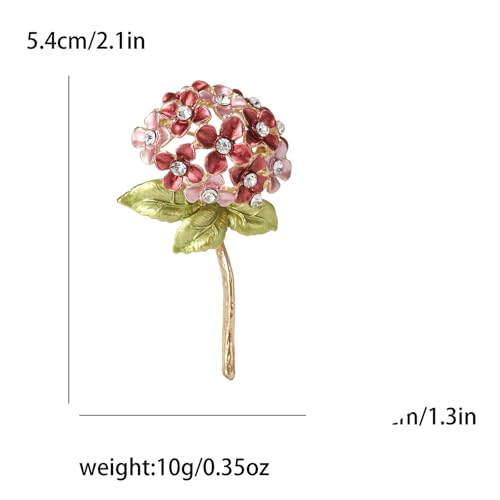 Image of Rhinestone Flower Brooch 18K Gold Plated Flower Floral Brooch Elegant Pearl Lapel Pin Costume Jewelry Thanksgiving Day Birthday Wedding Gifts for Mom Wife