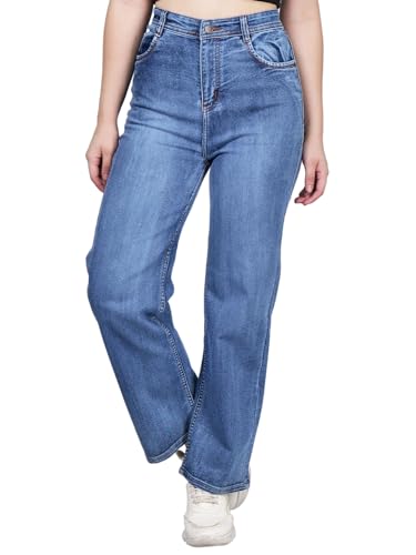ZXN Clothing Women Denim Straight Fit Blue Jeans