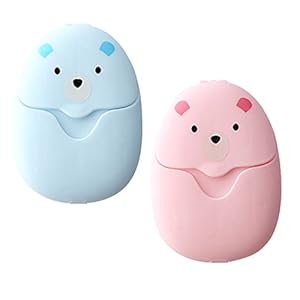 Healifty 2 Dozen Zeep Papieren Vellen Mini Draagbare Wegwerp Reizen Papier Zeepvellen Schuimende Hand Wassen Zeep Bad…