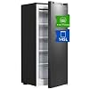 Congelador vertical independiente CHiQ, 145L de capacidad, congelación rápida, termostato ajustable, silencioso, puerta reversible, negro, clasificación energética E