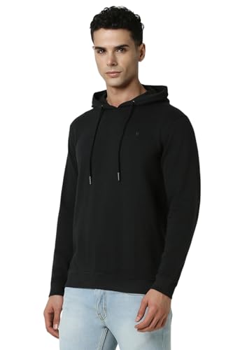 Image of Van Heusen Men's Hooded Neckline Full Sleeve Premium Cotton Blend Sweatshirt for Men | Effortless Styling | Comfort Wear