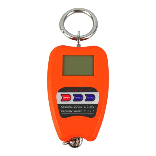 Kleinwaage, Digitale Hängewaage 440 lb, 200 kg Haken, Elektronisch, Hakenwaage, Messgenauigkeit: +/- 50 g, HDWR wagPRO-H200