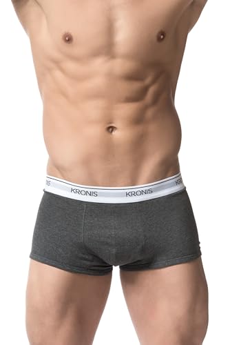 Mens Low Rise Trunks Underwear 180 GSM Cotton Boxer Briefs With Supportive Two-Ply Counter Pouch2