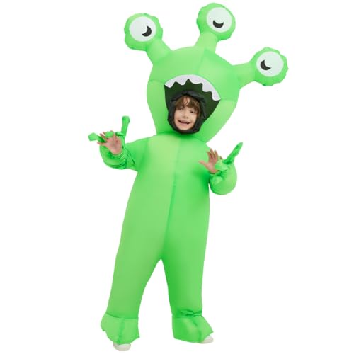 Disfraz inflable de alienígena para niños y adolescentes miniatura 4