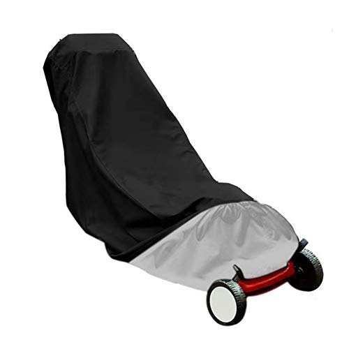 Jadpes Lawn Mower Cover Storage Bag,Waterproof Dust-proof UV Protector with Drawstring for Outdoor Rain Snow Cover Lawn Mower Cover Accessories