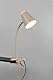 Reality Leuchten LED Klemmleuchte Pongo R25831143, Kunststoff Warm beige, Holznachbildung, inkl. 4.5 Watt LED, Flexarm
