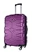 Produktbild SHAIK® SERIE RAZZER SH002 DESIGN PMI Hartschalen Kofferset, Trolley, Koffer, Reisekoffer, 4 Doppelrollen, 25% mehr Volumen durch Dehnfalte (Violett, M - Handgepäck)