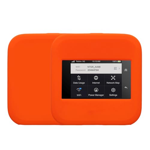 kwmobile Hülle kompatibel mit NETGEAR Nighthawk M6 Pro / M6 Case - Tasche für mobiles WLAN - Router Cover mobiler Hotspot - Wi-Fi Zubehör Orange