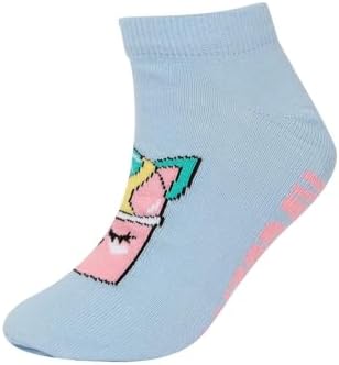 DeFacto Kız Çocuk 7'li Pamuklu Patik Çorap - Görsel 6